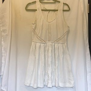 White eyelet garden dress